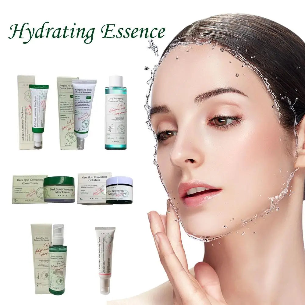 AXIS-Y Series Deep Moisturizing Non-Greasy Essence Brighten Repair Defects Face Cream Fade Dark Spot Serum Calming Facial Mask